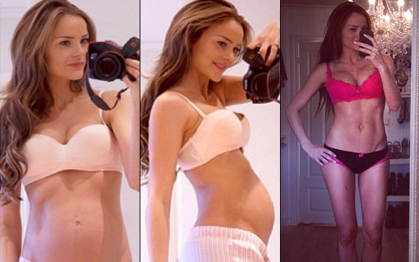 Sokkolta a nőket a kockás hasú kismama