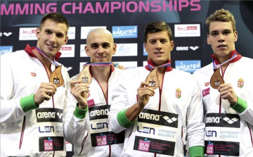 Úszó Eb - Bronzérmes a 4x100 méteres férfi vegyesváltó 