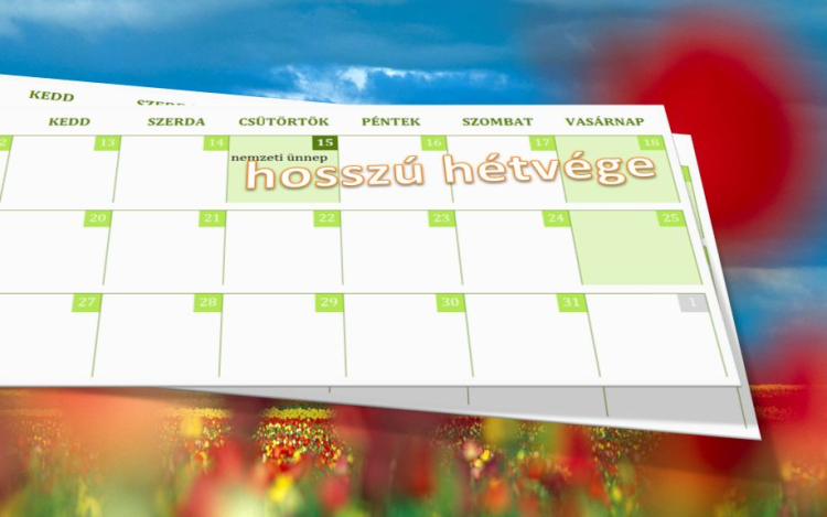 2014-ben összesen öt hosszú hétvégével tervezhetünk